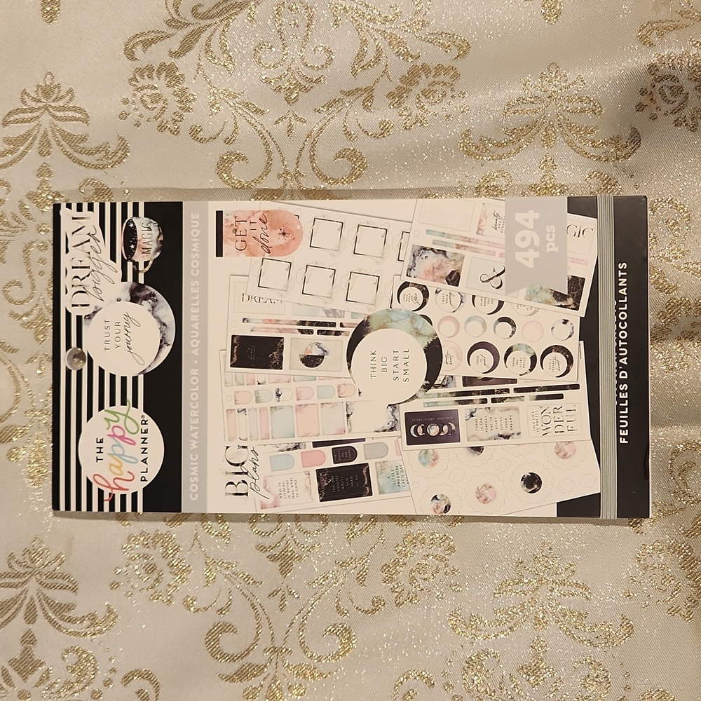 Happy Planner Cosmic Watercolor Sticker Book